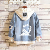 Comic Denim Jacket Casual Loose Denim Jacket