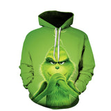 Grinch Hoodie Santa Claus Hoodie Sweatshirt 3d Printing