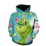 Grinch Hoodie Santa Claus Hoodie Sweatshirt 3d Printing