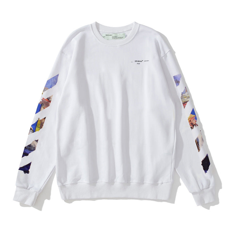 Arrow Graffiti Sweater Autumn and Winter Loose Round Neck Bottoming Shirt sweatshirt