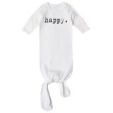 Knotted Baby Gown Long Sleeve Pullover Spring and Summer Jumpsuit Sleeping Bag