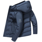 Moose Knuckle Style Down Jacket Short Warm Hooded White Duck Down Casual Jacket
