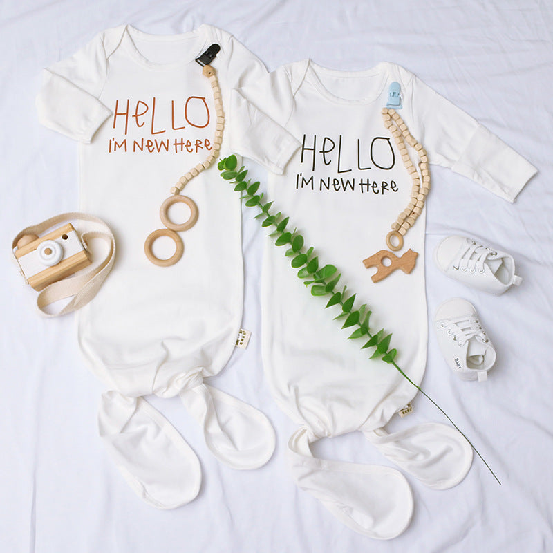 Knotted Baby Gown Baby Anti-Kick One-Piece Sleeping Bag