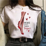 Oversized 90s T Shirt Summer Fashion Pretty Girl Printed Sleeve T-Shirt