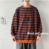 Men Sweatshirts Autumn Winter Sweater Men's Winter Striped Coat