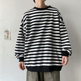 Men Sweatshirts Autumn Winter Sweater Men's Winter Striped Coat