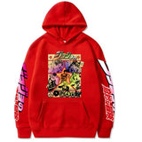 JoJo's Bizarre Adventure Dressing Printing Velvet Padded Hooded Sweatshirt