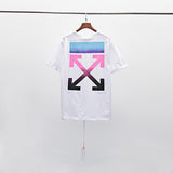 Summer Gradient Color Arrow Print Short Sleeve Tshirt Owt t shirt