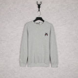 Shark Print Sweatshirts Winter Men And Women Shark Logo Print Round-Neck Pullover