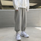 Men Pants Gray Sports Pants Men's Autumn and Winter Pants Casual Trousers