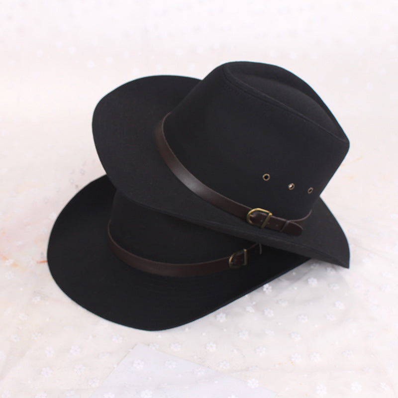 Fedora Golf Hats Spring and Autumn Hat Men's Black