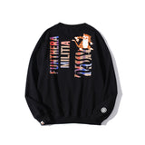 WGM Closing Tiger Head Printed Pullover Sweatshirt round Neck