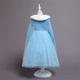 Halloween Frozen Dress Toddler Mesh Princess Elsa Dress Wind Frozen Princess Dress All Saints Children Shirt