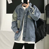 Men Denim Jacket Spring and Autumn Retro Loose Casual Jacket