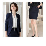Women's Autumn Uniform Designs Formal Style Office Lady Bussiness Attire Work Suit Business Wear