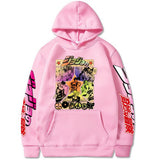JoJo's Bizarre Adventure Dressing Printing Velvet Padded Hooded Sweatshirt