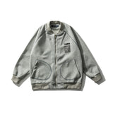 Yellow Varsity Jacket Spring Men's Casual Jacket Campus Fresh Knitted Jacket