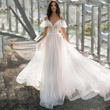Bohemian Chic Wedding Guest Dress plus Size Slim Fit Slim Double-Shoulder Floor-Length Lace Flower off-Shoulder Women