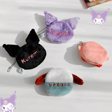 My Melody Bag Cute Clow Beige Khaki than Pc Dog Plush Coin Purse AirPods Earphone Bag Traffic Card Package Kulomi