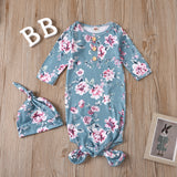 Knotted Baby Gown Baby Pajamas Spring and Autumn Anti-Kicking Blanket Sleeping Bag