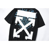 Ow Plus Size Casual Letter Arrow Short Sleeve Tshirt Owt t shirt