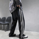 Kanye West Sunday Service Pant Knitted Edge Striped Loose Wide-Leg Straight Pants