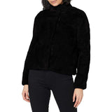 Women Winter Coats Jacket Long-Sleeved Stand Collar Fashion Artificial Fur Solid Color Loose Style