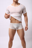 Men Rave T Shirt Men's Short Sleeve Youth round Neck Loose T-shirt