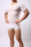 Men Rave T Shirt Men's Short Sleeve Youth round Neck Loose T-shirt