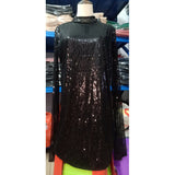 Daisy Buchanan Dress Small Stand Collar Sequins Dress Loose