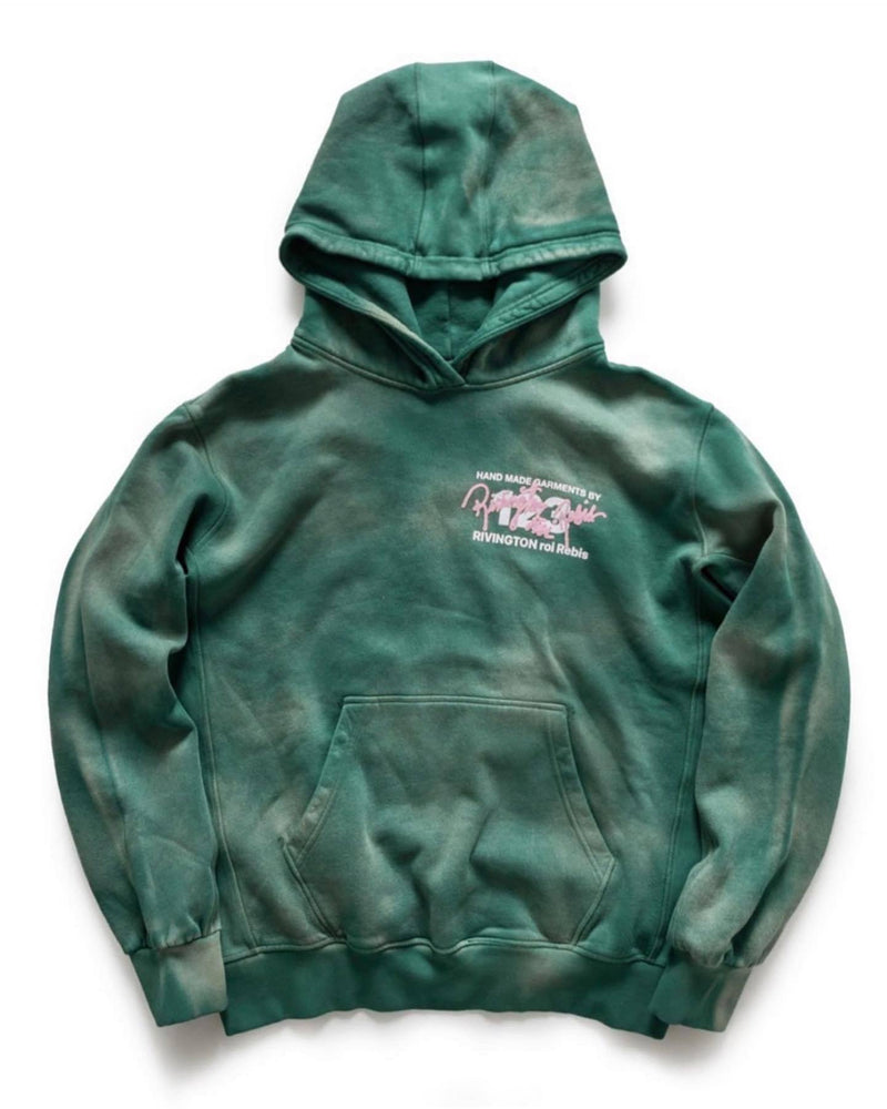 Rrr123 Hoodie Retro Washed Distressed Printed Hoodie
