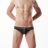 Men Swim Trunks Black Men's Triangular Swimming Trunks