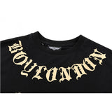 Boylondon T-shirt plus Size Fashion Slim Fit Printed Black