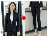 Women's Autumn Uniform Designs Formal Style Office Lady Bussiness Attire Work Suit Business Wear Dress Office Worker Skirt
