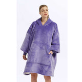 Hoodies Blankets Autumn and Winter Fleece-Lined Loose Hooded Coat Home