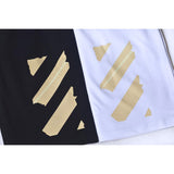 off Summer Fifth Pants Men and Women Couple Ow Printed Casual SportsBeach Pants Men shorts