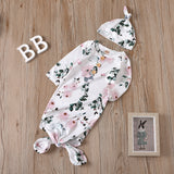 Knotted Baby Gown Children's Pajamas Spring and Autumn Men's and Women's Baby Anti-Kick Quilt Sleeping Bag