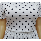 Nina Parker Black Dress plus Size Fashion Casual Set