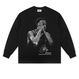 Stephen Curry Shirt Stephen Curry Printed Distressed Long Sleeve T-shirt Vintage