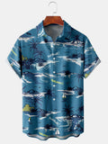 Men Beach T Shirts Men's Fashion Fashion Short Sleeve Shirt