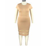 Nina Parker Black Dress plus Size Dress Solid Color Tulle Skirt