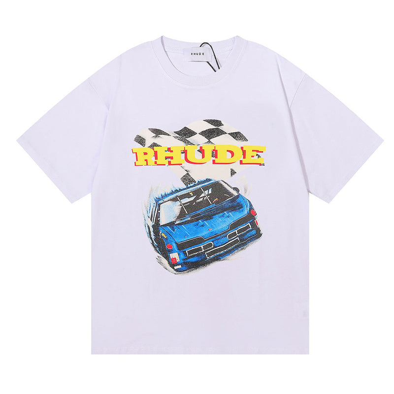 Rhude T Shirt F1 Formula Racing Commemorative Printing