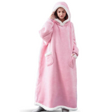 Hoodies Blankets Large Vertical Pocket Lazy Blanket Lamb Wool 120cm