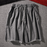 Men Sports Flex Shorts Solid Color Sports and Fitness Shorts Loose