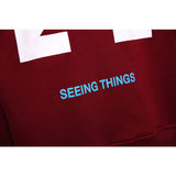 Autumn and Winter Ow Arrow Print Men's and Women's Pullover Sweater Round Neck Long Sleeve Loose Casual Wear Owt sweatshirt