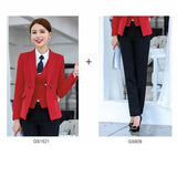 Women Autumn Uniform Designs Formal Style Office Lady Bussiness Attire Work Suit Business Suit Suit Work Clothes Work Clothes