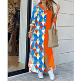 Nina Parker Graffiti Dress Long Sleeve Printed Shirt Dress