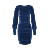 Women Spring Dress Sexy Puff Sleeve Skinny Hip Skirt