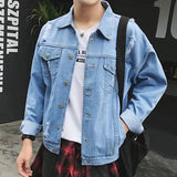 Paisley Denim Jacket Men's Loose Spring