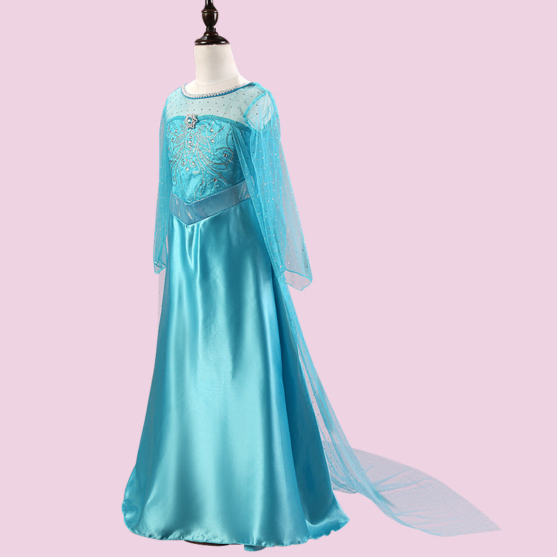 Halloween Frozen Dress Toddler Frozen Halloween Elsa Show Princess Dress Skirts Children's Dress